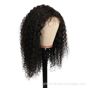 Kinky Straight 250 Density Full Lace Wigs Brazilian Pre Plucked Full Lace Human Hair Wigs With Baby Hair